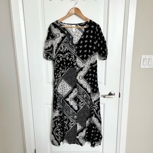 H&M paisley print midi dress